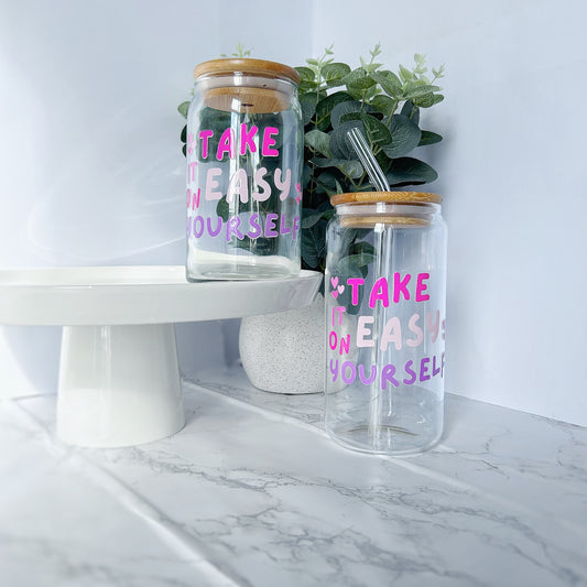 Take It Easy Libby Glass Cup